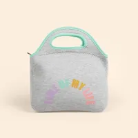 Gran Klutch Heathered Jersey Knit Neoprene Lunch Bag