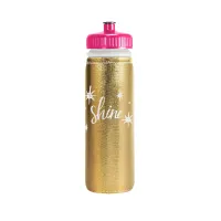 22 Oz. Van Metro Metallic Sport Bottle w/Sleeve & Push-Pull Lid