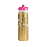 22 Oz. Van Metro Metallic Sport Bottle w/Sleeve & Push-Pull Lid