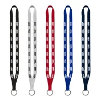1/2" Polyester Lanyard with Sewn Metal Split-Ring