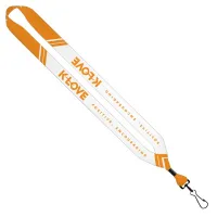 3/4" Dye-Sublimated Lanyard with Metal Crimp and Metal Swivel Snap Hook