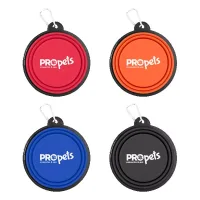 Collapsible Silicone Pet Bowl w/Carabiner