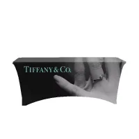 IMPORT 6' Stretch Open-Back Full Color Table Throw