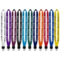 3/4" Smooth Nylon Lanyard with Plastic Clamshell & O-Ring