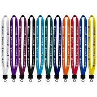 3/4" Smooth Nylon Lanyard with Plastic Clamshell & O-Ring