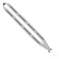 3/4" Economy Polyester Lanyard with Sewn Silver Tone Swivel Snap Hook