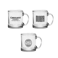 Red Eye 13 oz Libbey Clear Glass Coffee Mug
