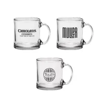 Red Eye 13 oz Libbey Clear Glass Coffee Mug