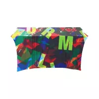 IMPORT 4' Stretch Open-Back Full Color Table Throw