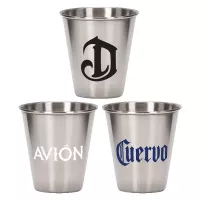 Pound One 2.5 oz Metal Shot Glass