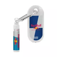 Custom 1.9 oz. SPF 50 Sunscreen with Carabiner and SPF 15 Lip Balm in White Tube with Hook Cap