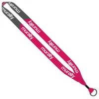 3/4" Recycled Dye-Sublimated Waffle Weave Lanyard