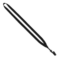 1/2" Polyester Lanyard with Plastic Bulldog Clip