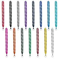 IMPORT Rush 1/2" Polyester Lanyard with Silver Crimp & Split-Ring