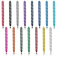 IMPORT Rush 1/2" Polyester Lanyard with Silver Crimp & Split-Ring