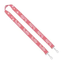 IMPORT Rush 1" Dye-Sublimated 2-Ended Lanyard with Dual Sewn Silver Metal Crimp & Split-Ring