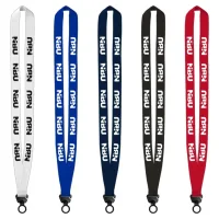 Evolution34 - 3/4" Polyester Welded Lanyard with Trapezoid and Plastic O-Ring