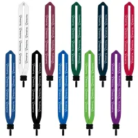 1" Cotton Lanyard with Plastic Clamshell & O-Ring