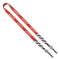 3/4" 2-Ended Dye-Sublimated Lanyard with Metal Crimp and Metal Swivel Snap