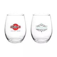 Liquid Lunch 15 oz Stemless Wine Glasses