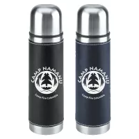 Leatherette Vacuum Bottle - 16 Oz.
