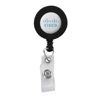 IMPORT Plastic Retractable Badge Reel with Belt Clip