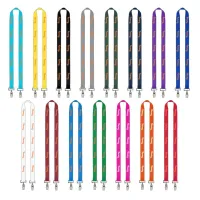 IMPORT Rush 3/4" Polyester 2-Ended Lanyard with Dual Sewn Silver Metal Split-Ring