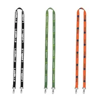 IMPORT Rush 1/2" Dye-Sublimated 2-Ended Lanyard with Dual Sewn Silver Metal Split-Ring