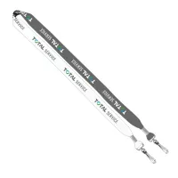 3/4" 2-Ended Dye-Sublimated Lanyard with Metal Crimp & Metal Swivel Snap Hook
