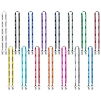 IMPORT Rush 1/2" Polyester 2-Ended Lanyard with Dual Silver Metal Crimp & Split-Ring