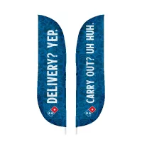 IMPORT 12' Double-Sided Blade Flag with Ground Spike