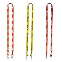 IMPORT Rush 1/2" Dye-Sublimated 2-Ended Lanyard with Dual Silver Crimps & Split-Rings