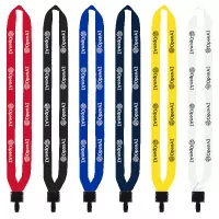 3/4" Polyester Lanyard with Non-Swivel Plastic Hook