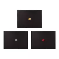 Black Gift Box with Wax Stamp Decoration