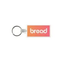 Rectangle Shaped USA Made Vinyl Keychain