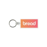 Rectangle Shaped USA Made Vinyl Keychain