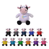 6" Eco Mini Me Casey Cow Plush