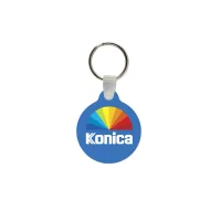 Circle Shaped USA Made Vinyl Keychain