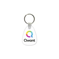 Tear Drop Shaped USA Made Vinyl Keychain
