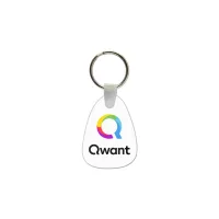 Tear Drop Shaped USA Made Vinyl Keychain