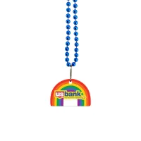 USA Made 1/8" Rainbow Vinyl Medallion Beads