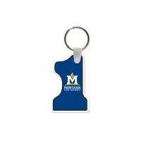 #1 Shaped USA Made Vinyl Keychain