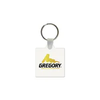 Square Shaped USA Made Vinyl Keychain