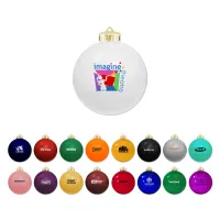 3 1/4" USA-Made Round Glossy Shatterproof Ornament