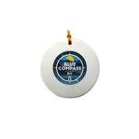3" Ceramic Round Ornament