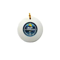 3" Ceramic Round Ornament