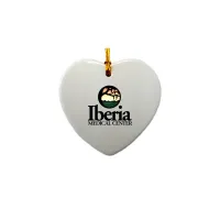 3" Ceramic Heart Ornament