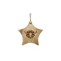 3" Wood Star Ornament