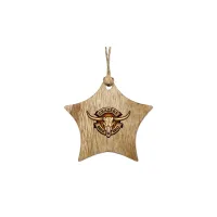 3" Wood Star Ornament