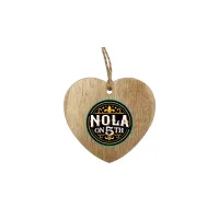 3" Wood Heart Ornament